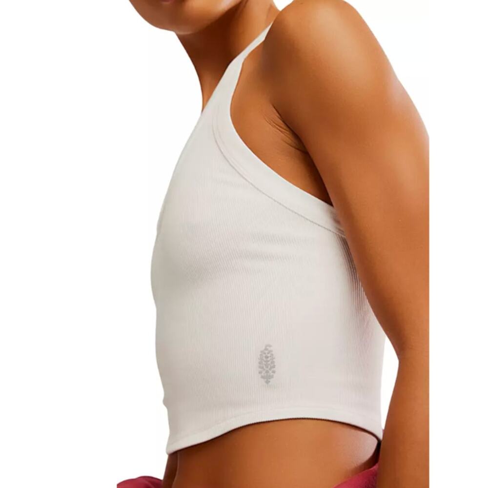 FP Movement All Clear V Neck Ribbed Racerback Cami Tank Top White M/L - Picture 3 of 6